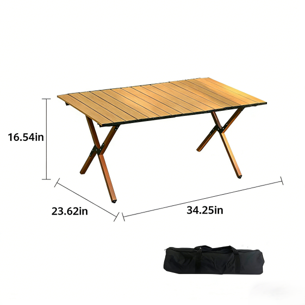 Roll-Up Camping Table  | Folding Design