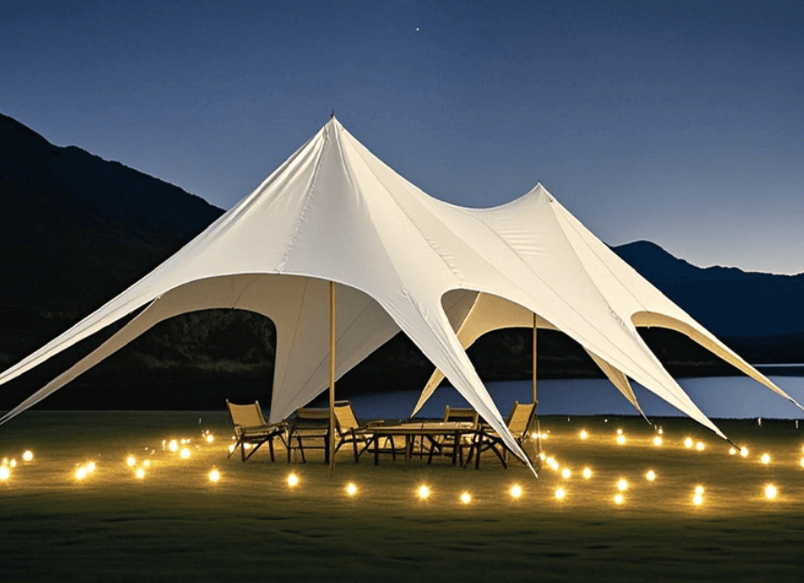 Octopus Dome Canopy with Integrated Lighting Space